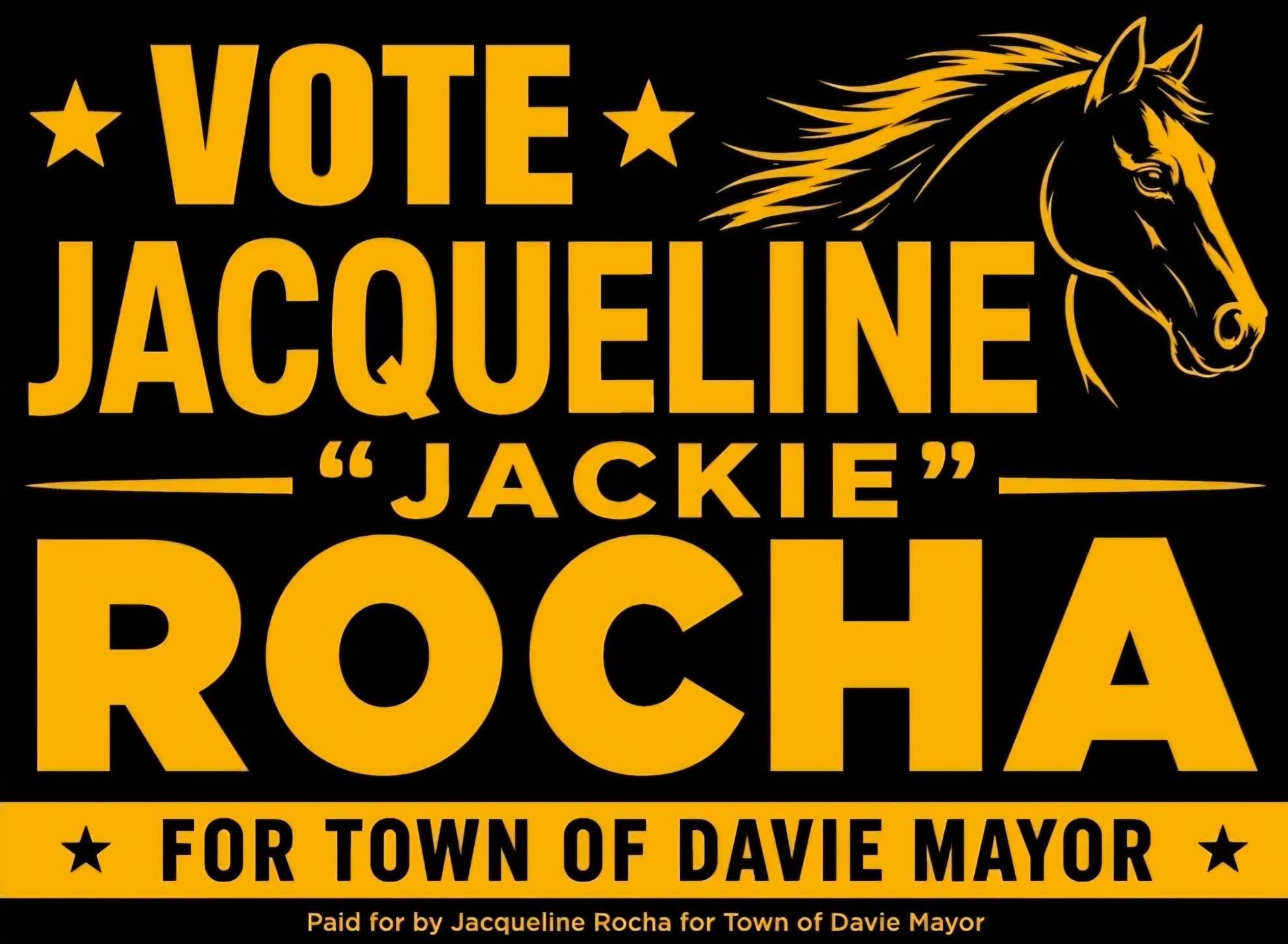 Jacqueline Rocha campaign yard sign